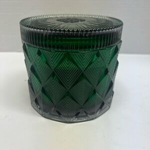Homeworx 18oz 4 wick Scented Candle Green Glass Jar with Lid